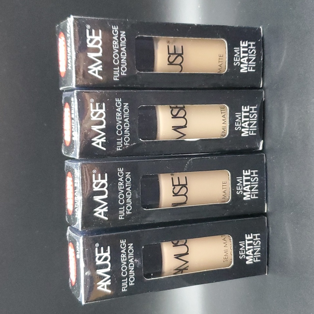 NIB Amuse Liquid Foundation Semi Matte Finish LIGHT NO DARK